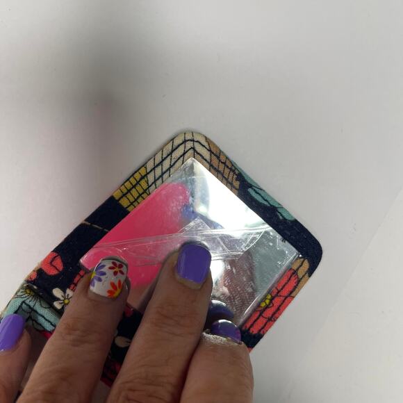 Vera Bradley lanyard and mirror matching dark fall pattern set - Picture 12 of 16